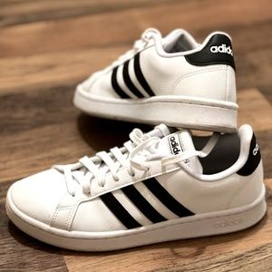 Womens Adidas Grand Court Shoe Sz 8 Cloudfoam